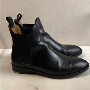 Everlane Black Leather Chelsea Boots